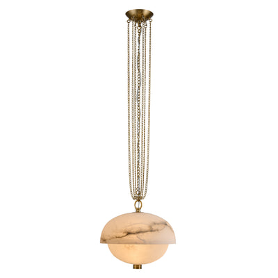 16'' Volterra 1 Light Winter Brass Pendant