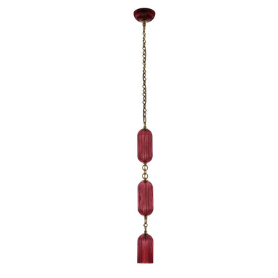 36'' Verde 1 Light Satin Brass Pendant