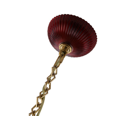 36'' Verde 1 Light Satin Brass Pendant