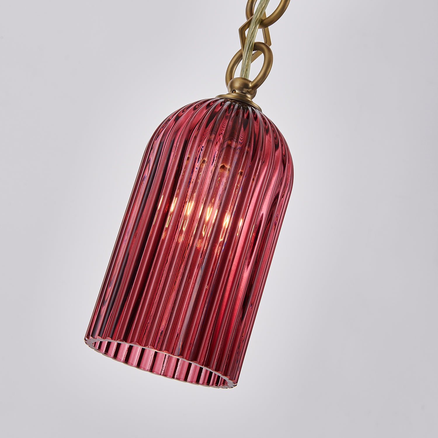 36'' Verde 1 Light Satin Brass Pendant