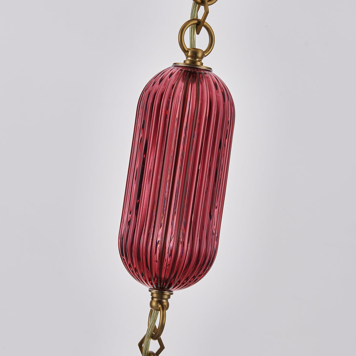 36'' Verde 1 Light Satin Brass Pendant