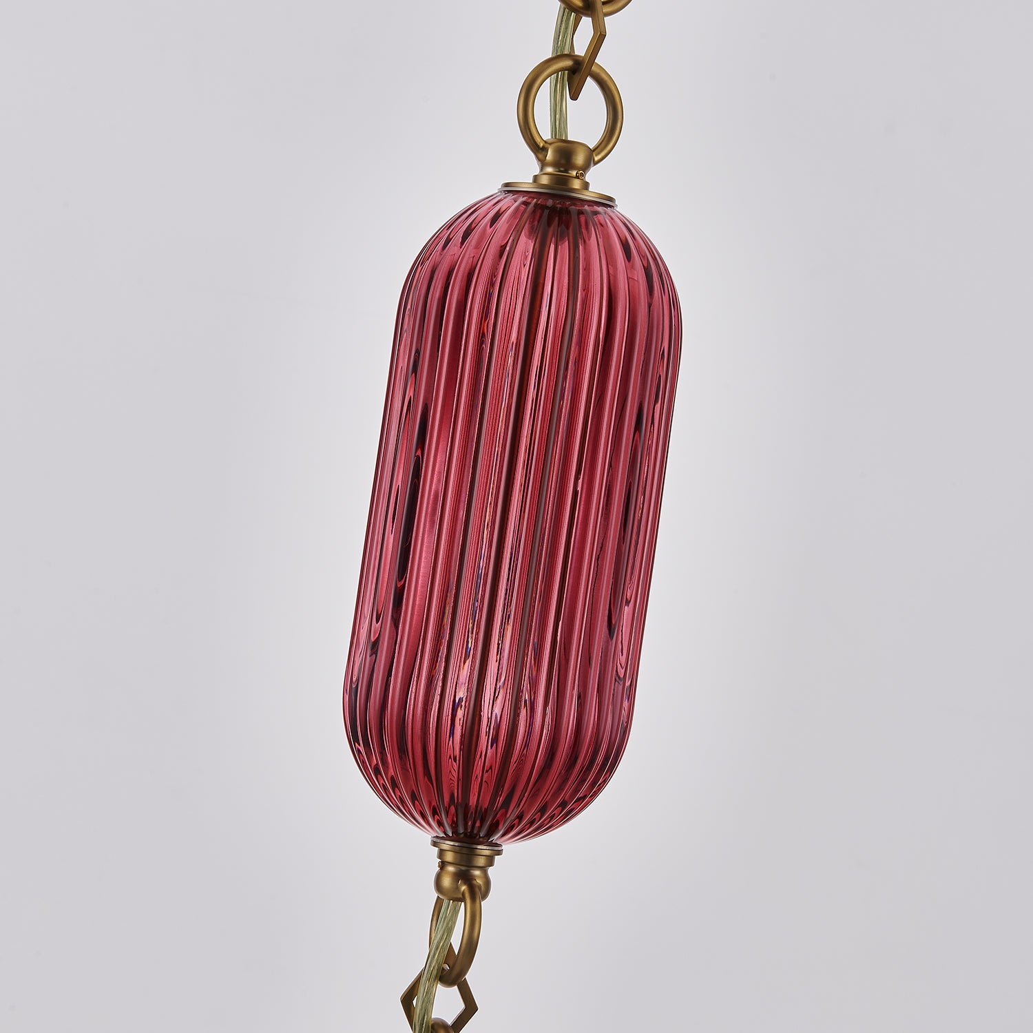 36'' Verde 1 Light Satin Brass Pendant