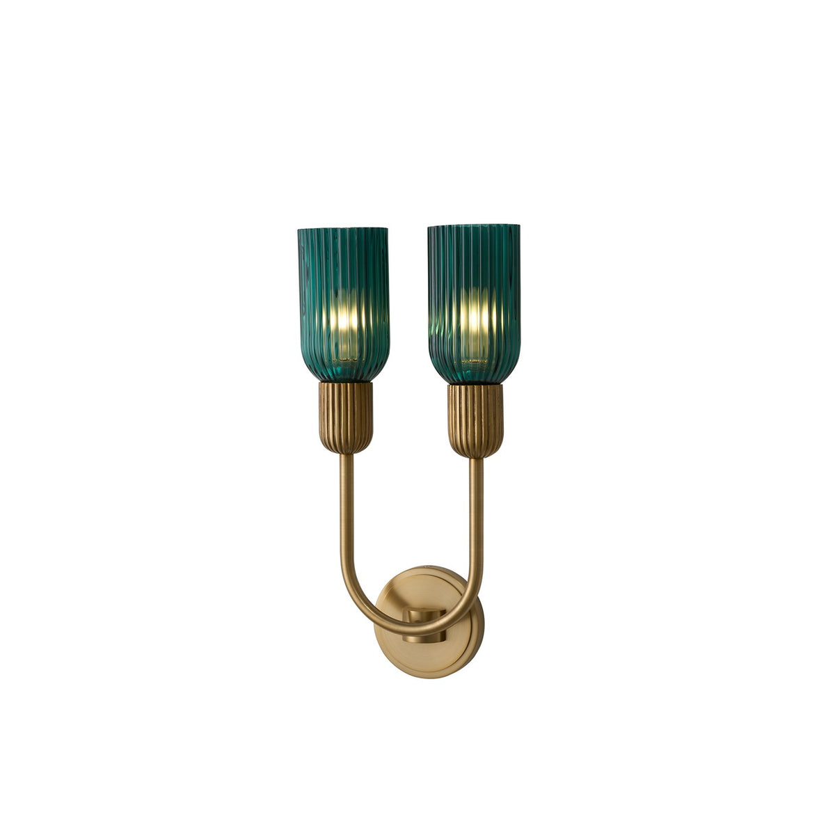 10'' Verde 2 Light True Satin Brass Wall Sconce