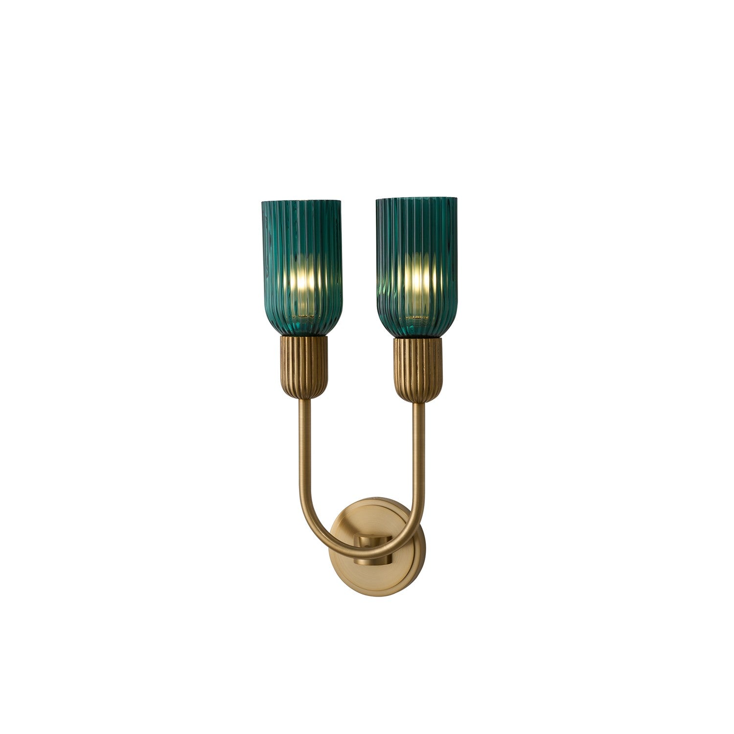 10'' Verde 2 Light True Satin Brass Wall Sconce