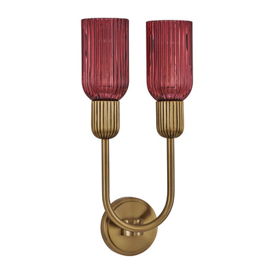 10'' Verde 2 Light Satin Brass Wall Sconce