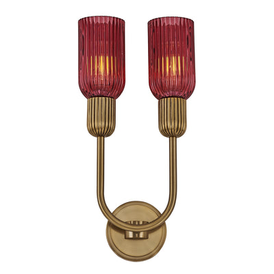 10'' Verde 2 Light Satin Brass Wall Sconce