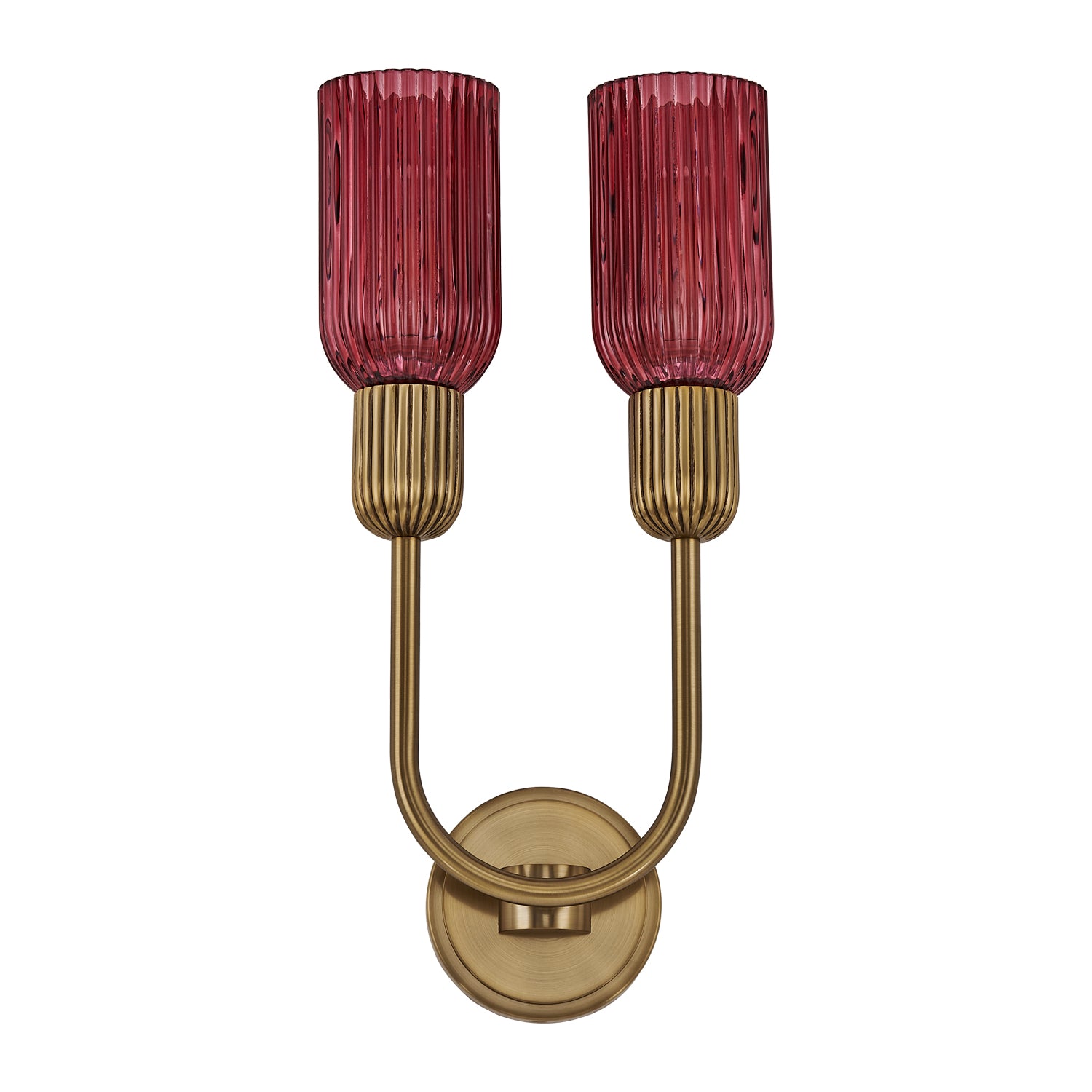 10'' Verde 2 Light Satin Brass Wall Sconce