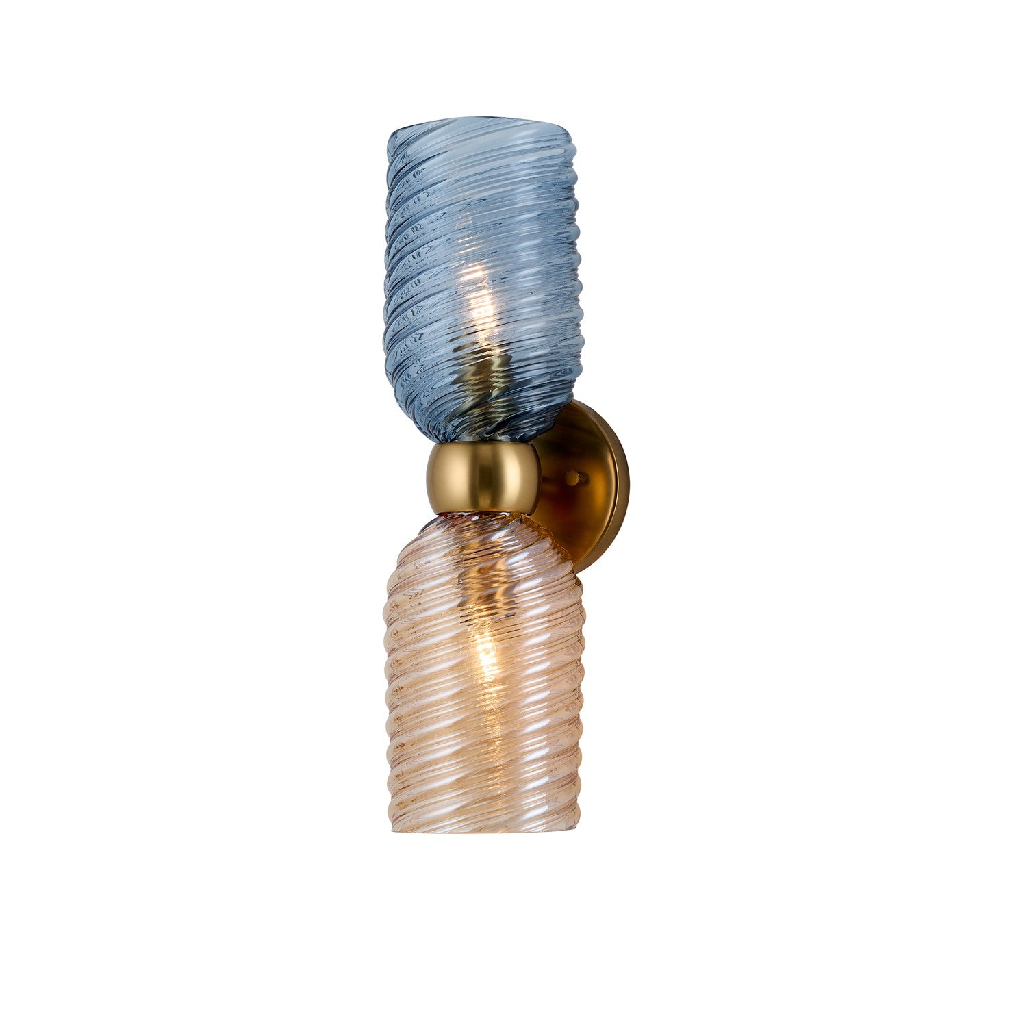 5'' Azul 2 Light Aged Gold Wall Sconce