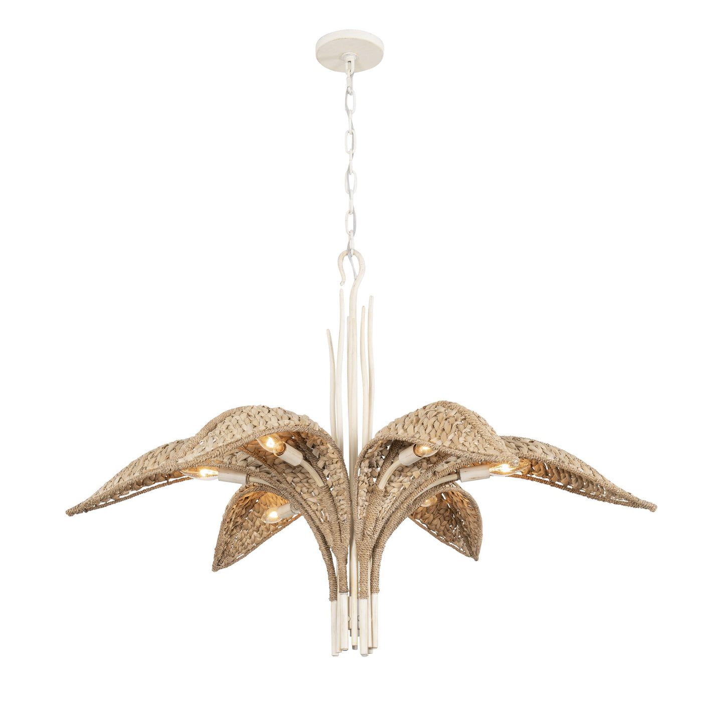 Century Palm 6 Light Chandelier