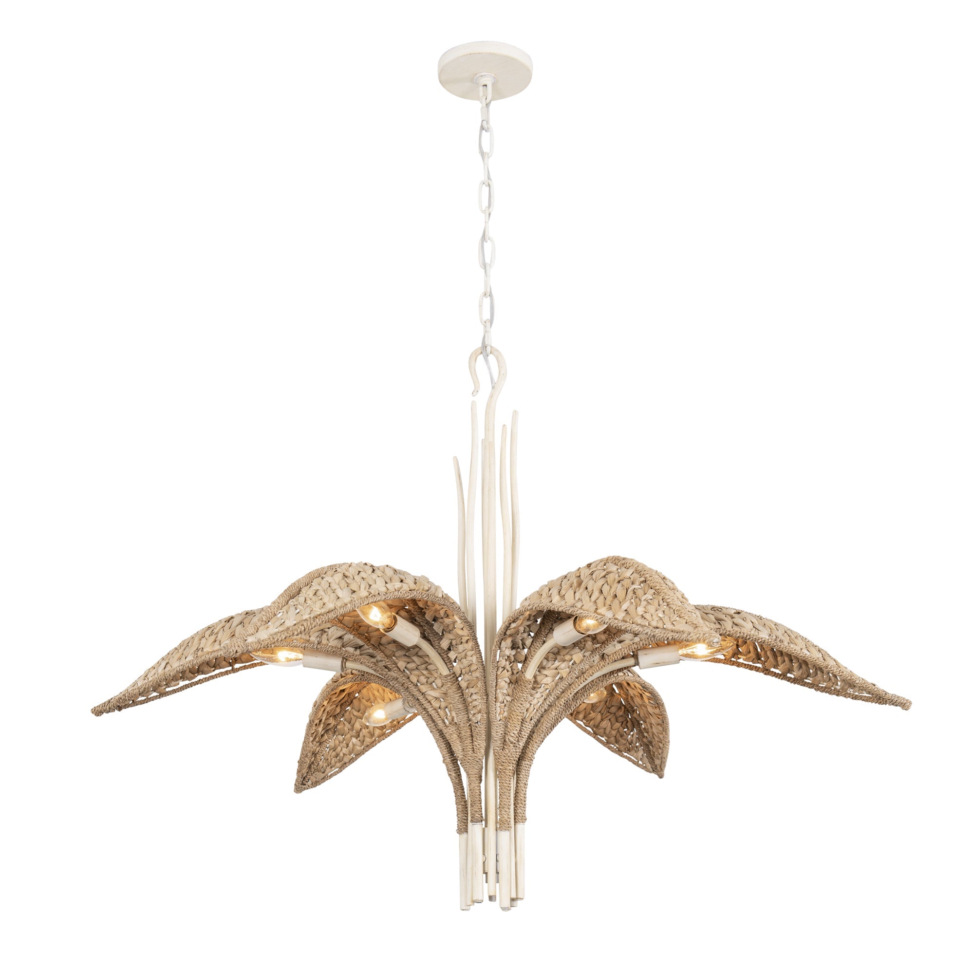 Century Palm 6 Light Chandelier