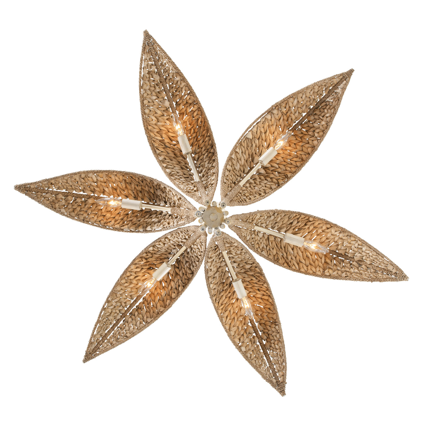 Century Palm 6 Light Chandelier