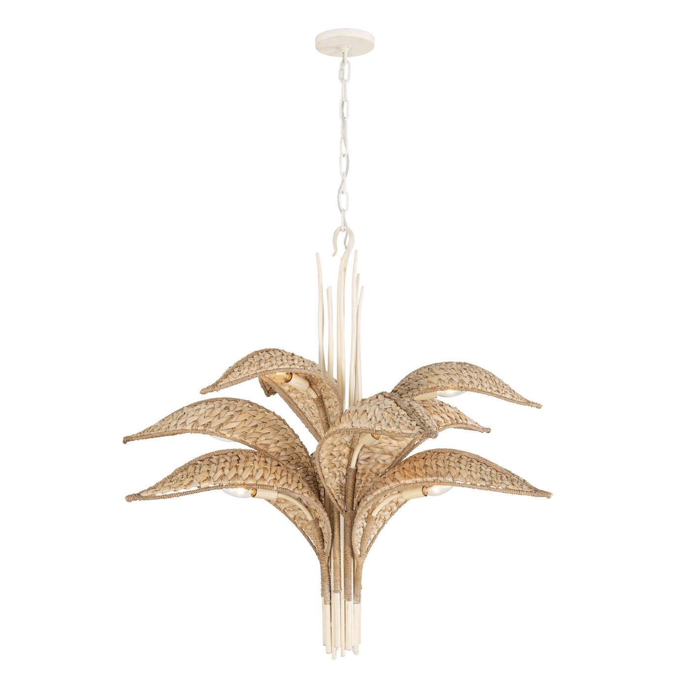 Century Palm 9 Light 3-Tier Chandelier