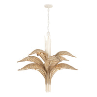 Century Palm 9 Light 3-Tier Chandelier