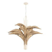 Century Palm 9 Light 3-Tier Chandelier