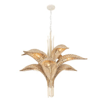 Century Palm 9 Light 3-Tier Chandelier
