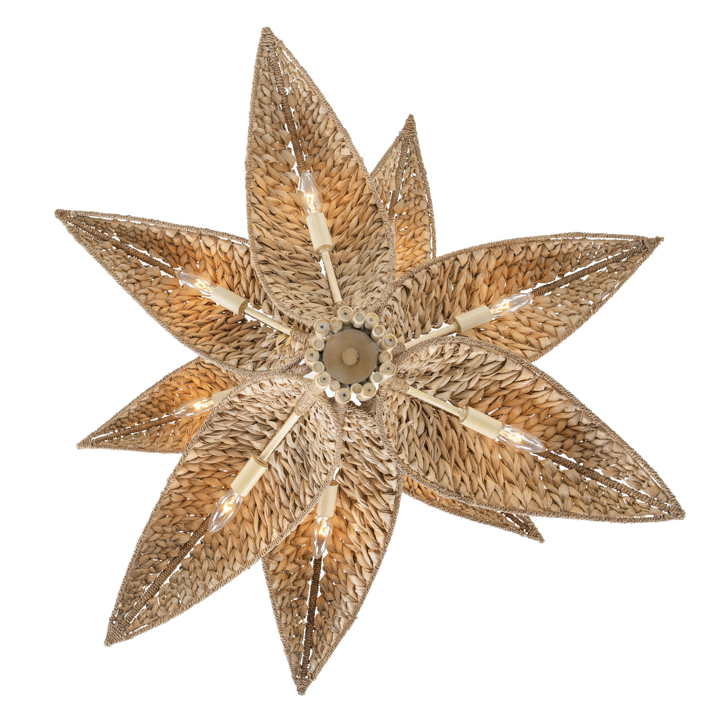 Century Palm 9 Light 3-Tier Chandelier