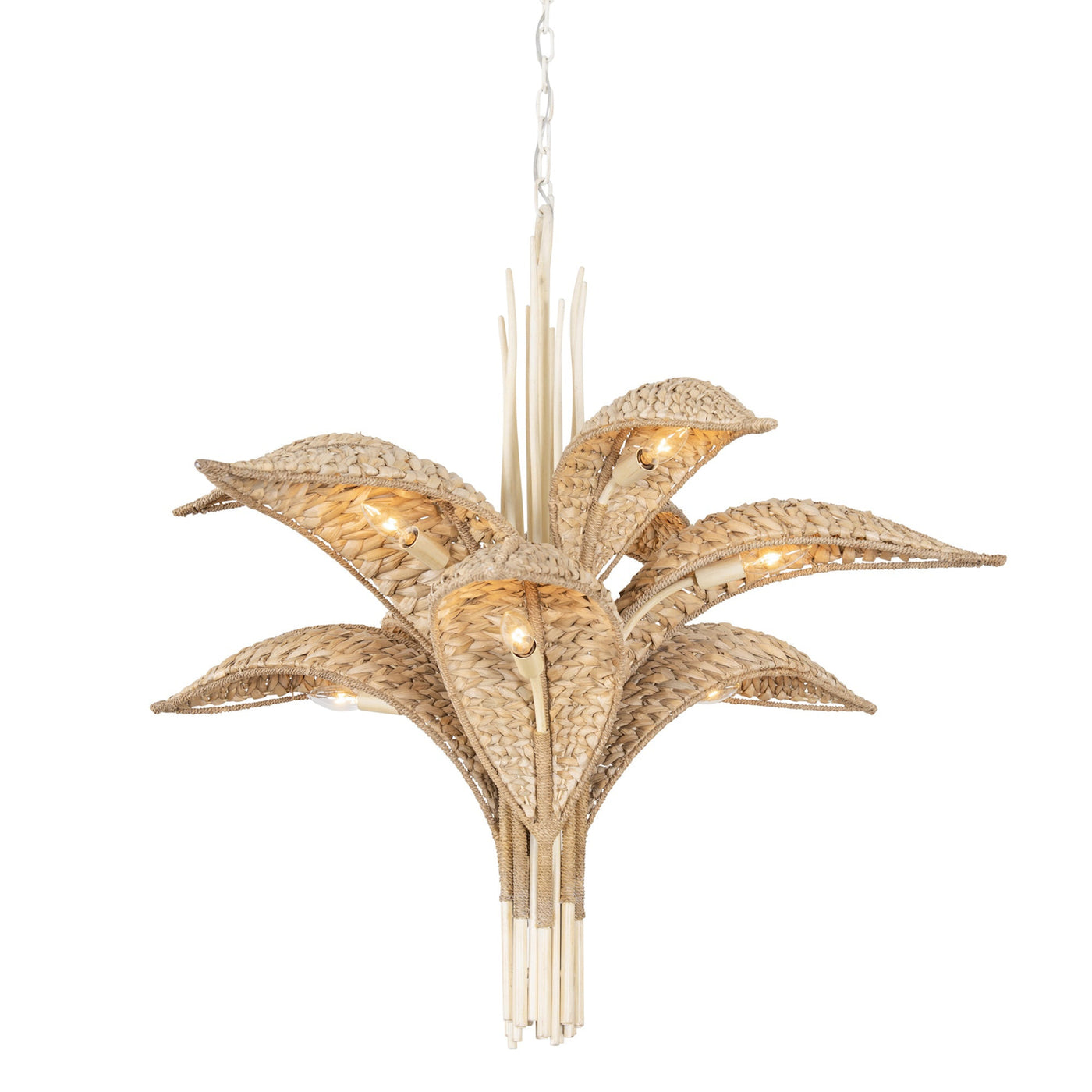 Century Palm 9 Light 3-Tier Chandelier