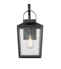 16-inch Devens Powder Coated Black 1-Light Outdoor Wall Sconce