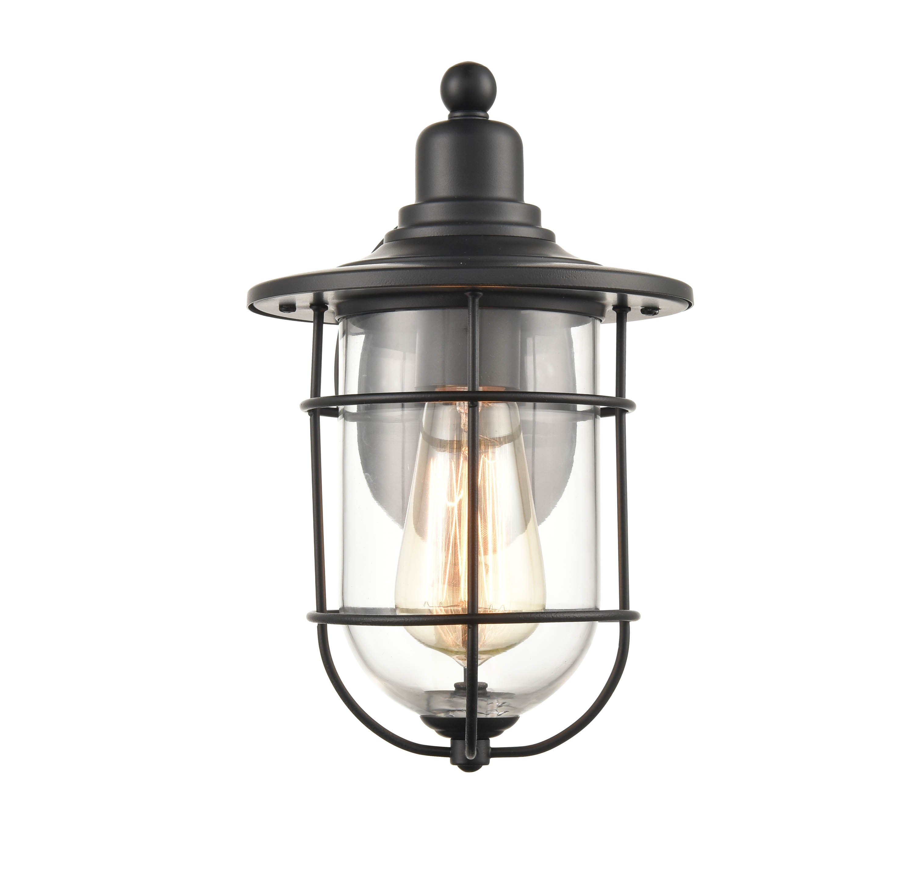 6.75''  Powder Coated Black 1 Light Wall Sconce