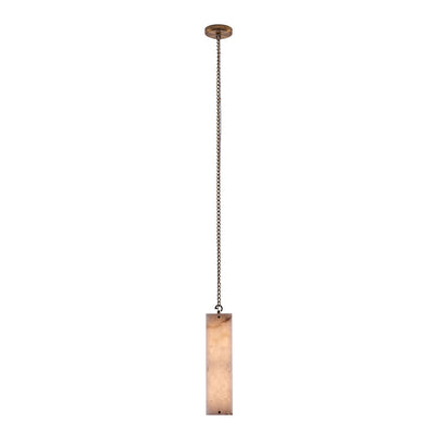 18.5'' Vertical 1 Light Winter Brass Pendant
