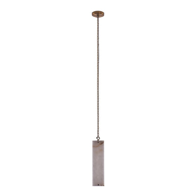 18.5'' Vertical 1 Light Winter Brass Pendant