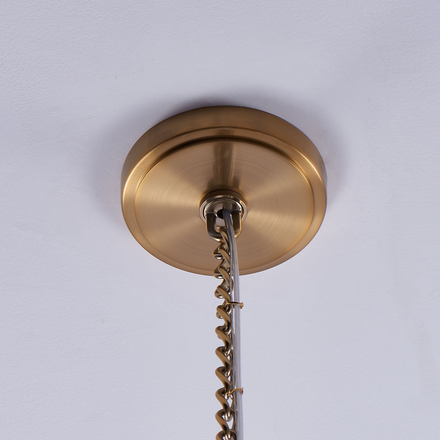 18.5'' Vertical 1 Light Winter Brass Pendant