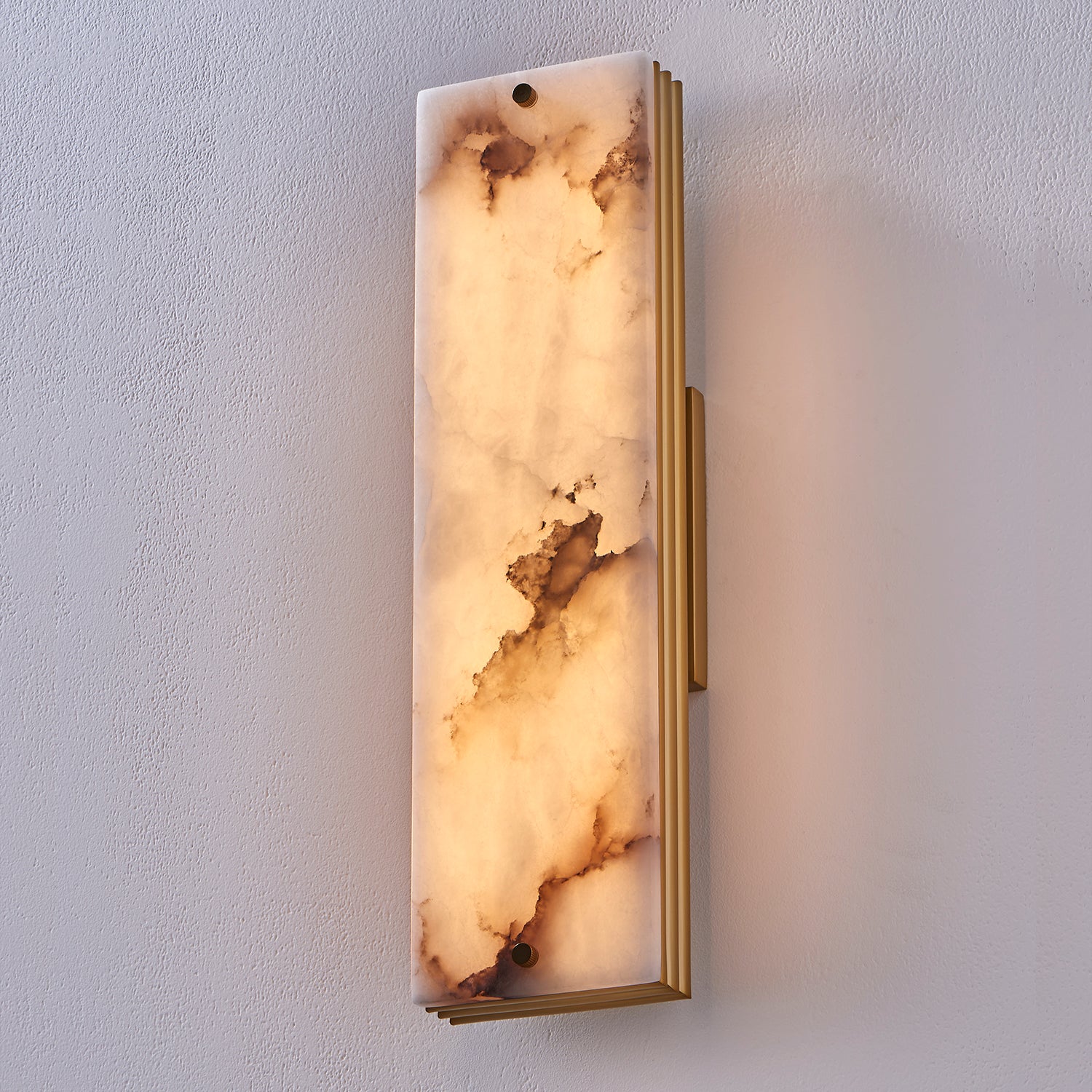 4.5'' Vertical 1 Light Winter Brass Wall Sconce