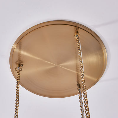 18.5'' Vertical 3 Light Winter Brass Multi-Pendant
