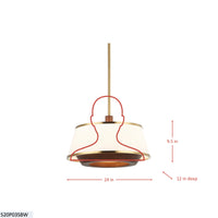 Desert Flyer 3 Light Convertible Pendant/Semi-Flush