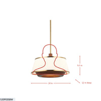 Desert Flyer 3 Light Convertible Pendant/Semi-Flush