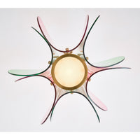 25'' Tulipa 1 Light Winter Brass Pendant