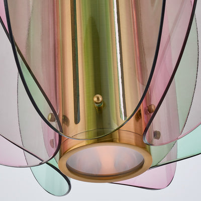 25'' Tulipa 1 Light Winter Brass Pendant