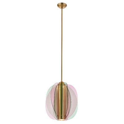 25'' Tulipa 1 Light Winter Brass Pendant