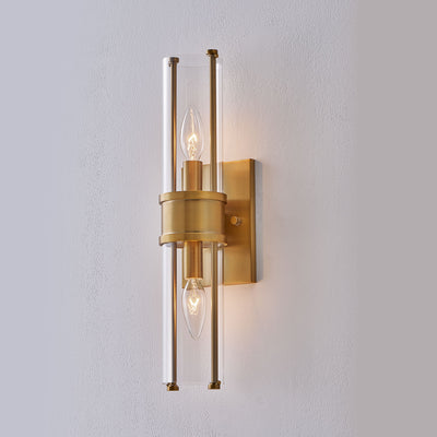 4.5'' Duet 2 Light Vintage Brass Wall Sconce