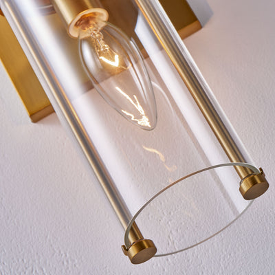 4.5'' Duet 2 Light Vintage Brass Wall Sconce