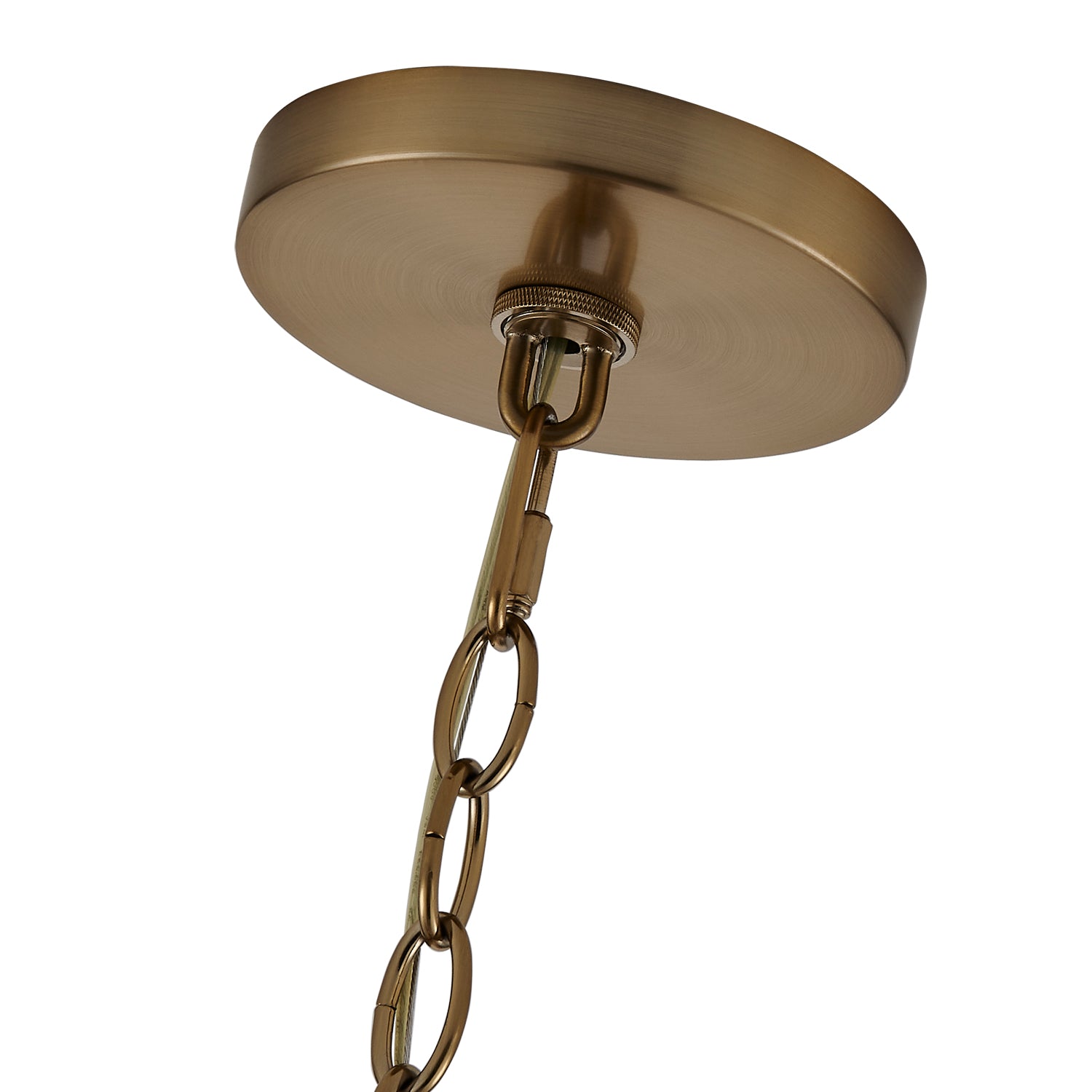 17'' Duet 12 Light Vintage Brass Chandelier