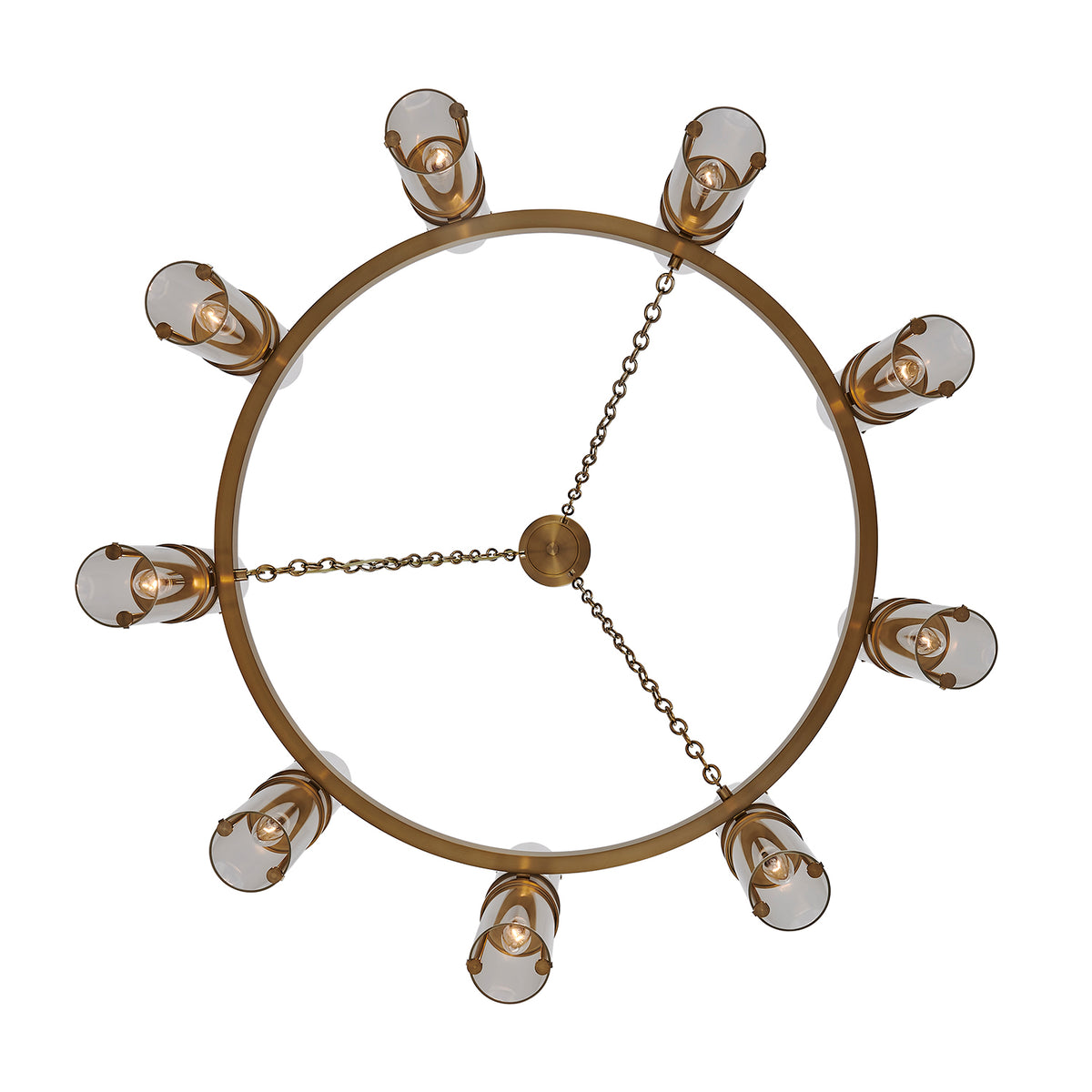 17'' Duet 18 Light Vintage Brass Chandelier