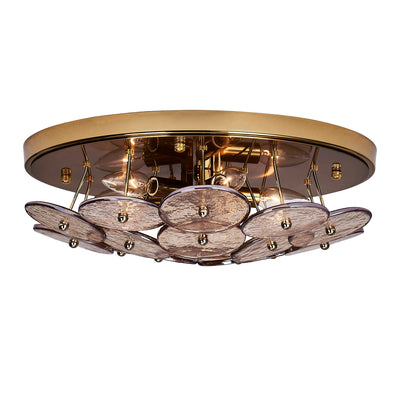 6'' Hortensia 5 Light Polished Winter Brass Flush Mount