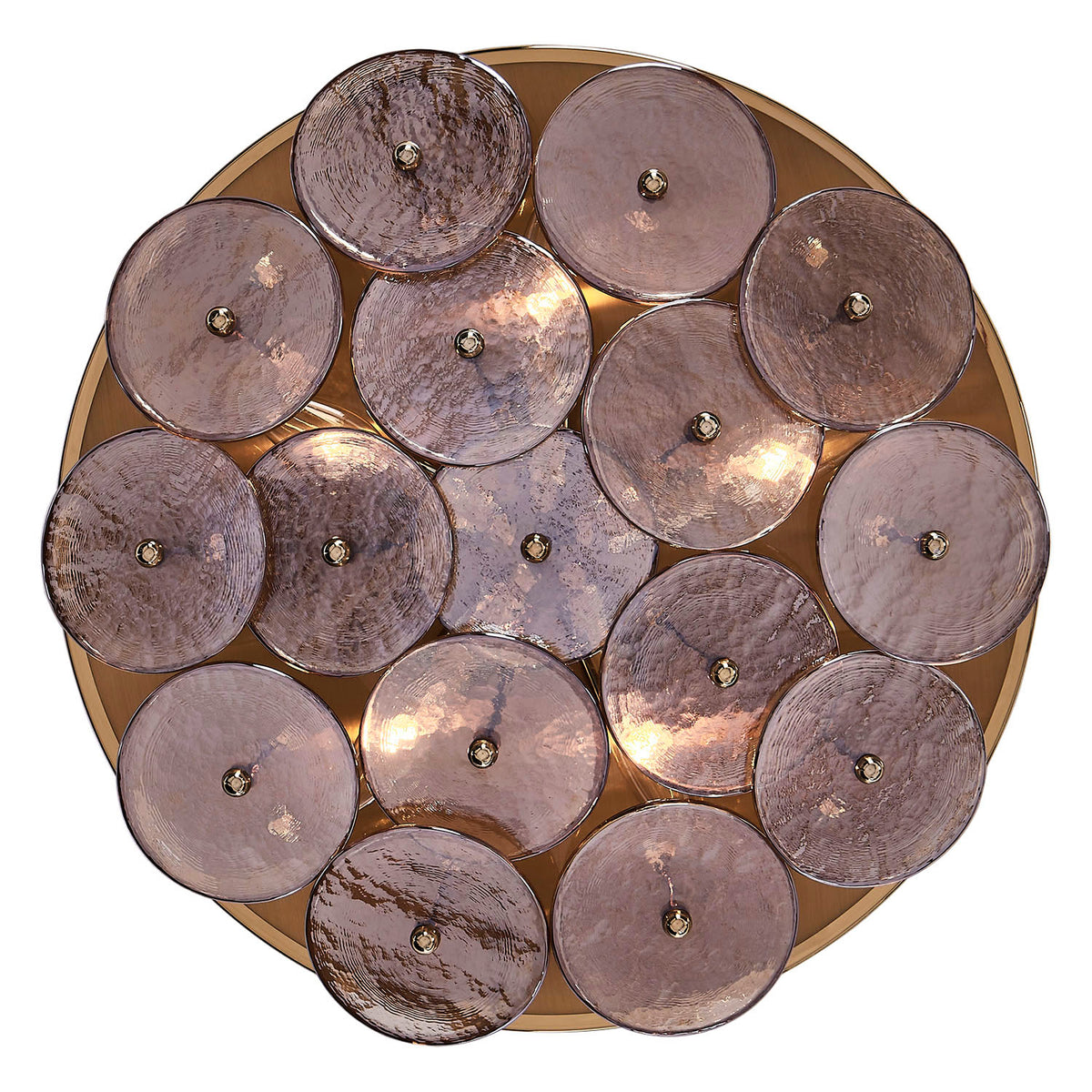6'' Hortensia 5 Light Polished Winter Brass Flush Mount
