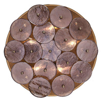 6'' Hortensia 5 Light Polished Winter Brass Flush Mount