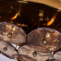 6'' Hortensia 5 Light Polished Winter Brass Flush Mount