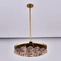 18'' Hortensia 5 Light Polished Winter Brass Pendant