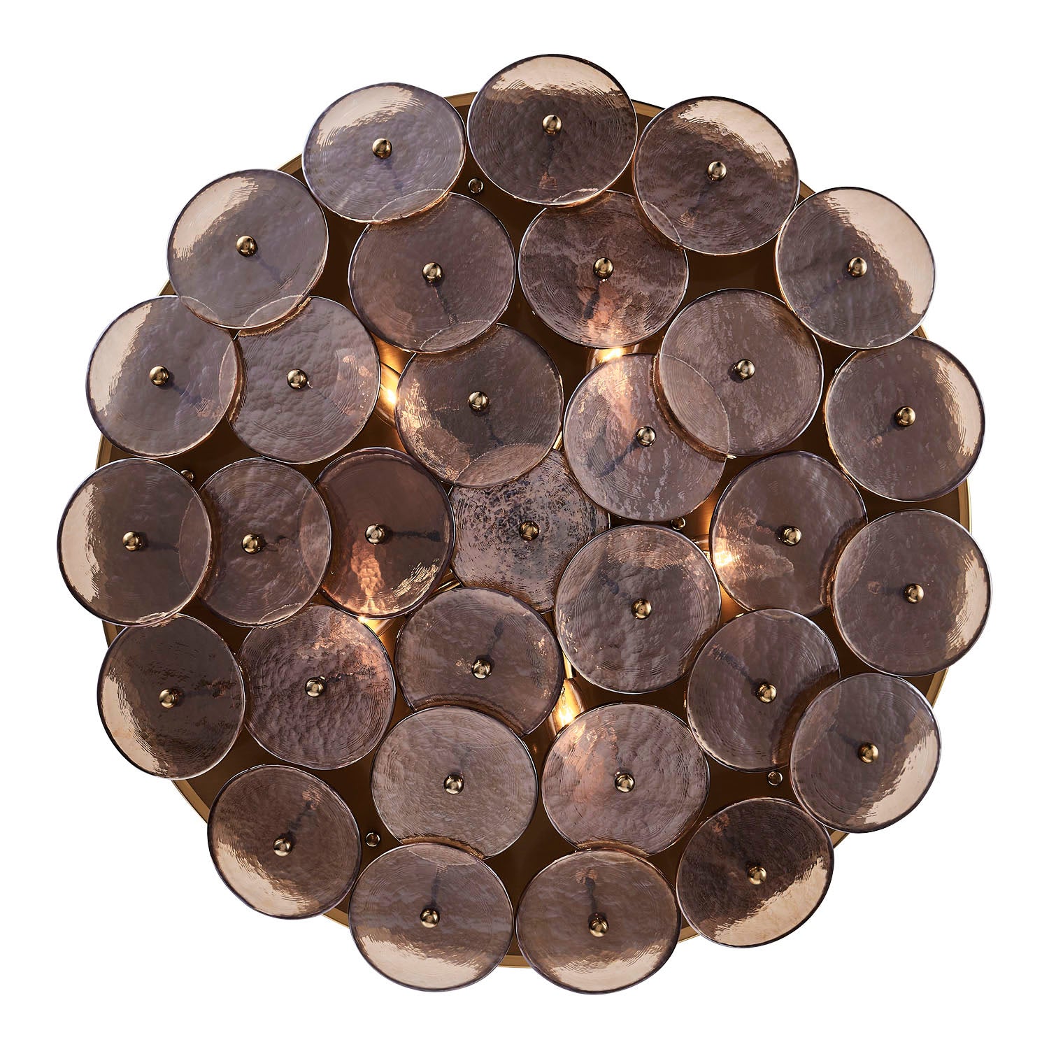 18'' Hortensia 5 Light Polished Winter Brass Pendant