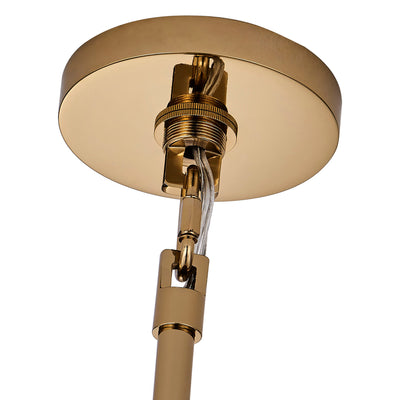 18'' Hortensia 5 Light Polished Winter Brass Pendant