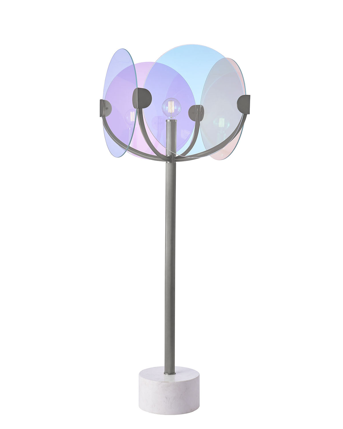 68'' Chroma 1 Light Satin Nickel Floor Lamp