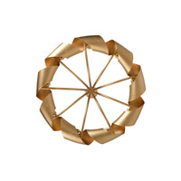 23.5'' Ribbon 9 Light Bright Gold Chandelier