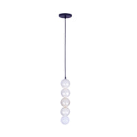 20.5'' Pearls 1 Light Matte Black Pendant