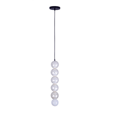24.5'' Pearls 1 Light Matte Black Pendant