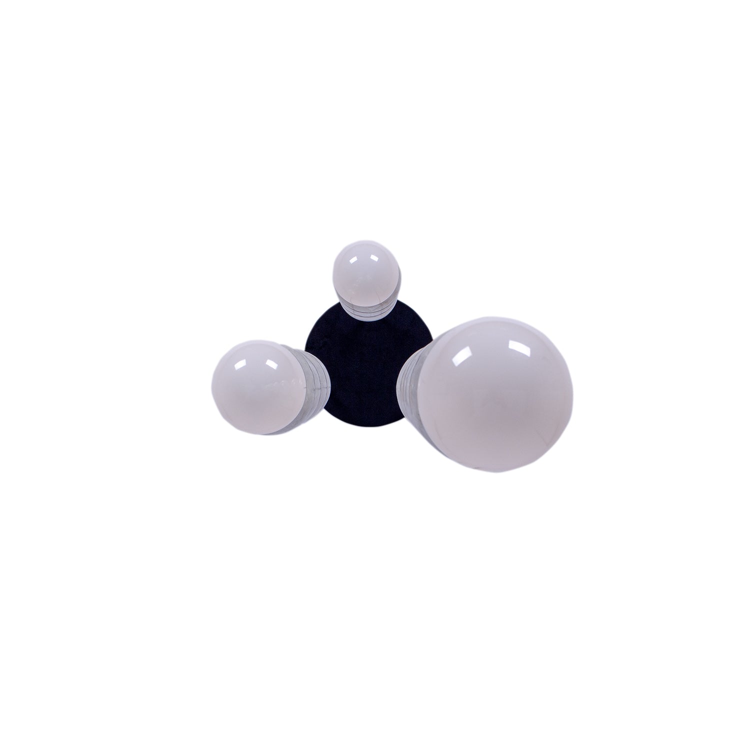 24.5'' Pearls 3 Light Matte Black Multi-Pendant