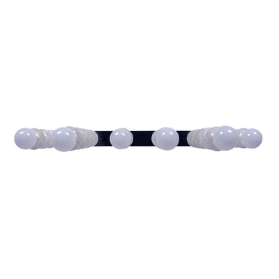 24.5'' Pearls 6 Light Matte Black Linear Pendant